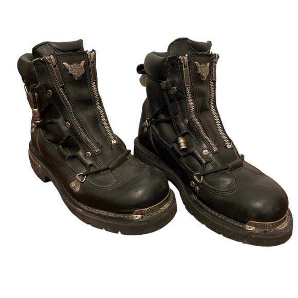 Harley-Davidson Other - Harley Davidson Riding Black Leather Boots 8.5 Men’s.